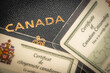 Kanadyjski paszport i certyfikat obywatelstwa. Obywatel kanady. Obywatelstwo. Commonwealth. 