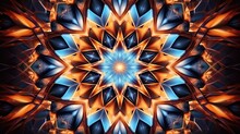 Abstract Kaleidoscope Pattern With Symmetry