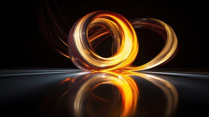 Wall Mural - Abstract Photography with Light Painting and Long Exposure Effects