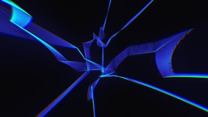 Wall Mural - action electricity and energy rays background/ 4k animation of electric rays fx and energy patterns 