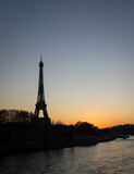 Fototapeta Boho - Eiffel Tower at sunset