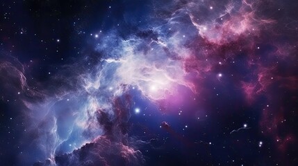 Wall Mural - Glowing Galaxy Nebula in Outer Space