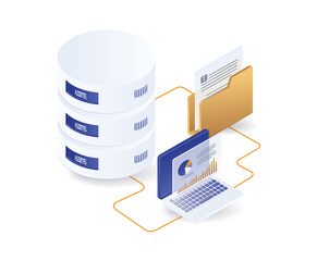 Wall Mural - Database analysis server hosting management