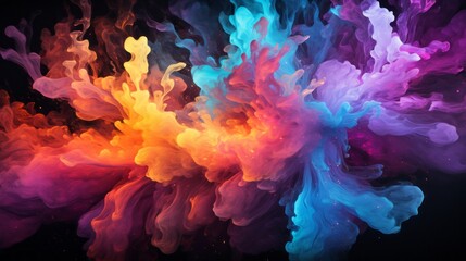 Wall Mural - star night colorful seamless pattern
