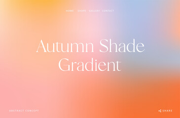 Wall Mural - trendy gradient warmth autumn fluid wave background, colorful abstract liquid. orange and blue desig