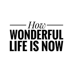 Wall Mural - ''Life is wonderful'' Quote Illustration