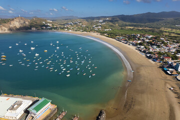 Canvas Print - Port in San Juan Del Sur Nicaragua