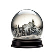 Snow globe isolated on a white background