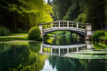 Wall Mural - bridge over the river