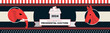 Presidential USA Election Banner for year 2024. American Election campaign between democrats and republicans. Election symbol elephent and donkey. Vote America. Ballot box.