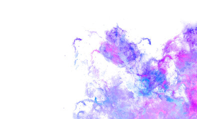 Wall Mural - Blue Clouds Outer Nebula Galaxy PNG transparance background