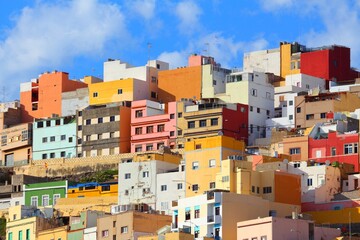 Canvas Print - Los Riscos in Las Palmas town, Gran Canaria