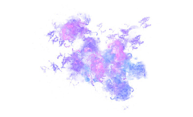 Wall Mural - Blue Clouds Outer Nebula Galaxy PNG transparance background