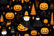 Halloween seamless background pattern