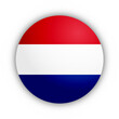 Flaga Holandii Przycisk