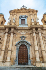 Wall Mural - Marsala Cathedral in Sciacca, Sicily, Italy,