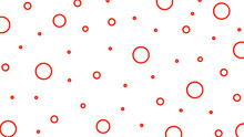 White Background With Red Circles