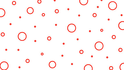 Sticker - White background with red circles