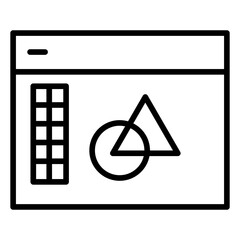 Outline   software icon