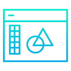 Outline gradient   software icon