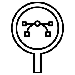 Sticker - Outline Search icon