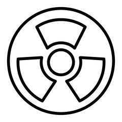 Wall Mural - Outline Nuclear icon