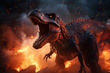Tyrannosaurus Rex Dinosaur, Generative AI