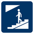 Vector graphic of sign indicating an underpass for pedestrians
