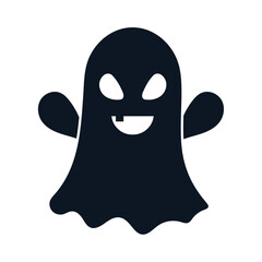 Sticker - halloween ghost silhouette