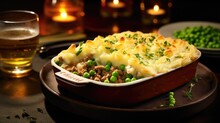 A Rustic Shepherds Pie Presents Layers Of Tender Minced Lamb, Cooked With Aromatic Herbs And Vegetables, Topped With A Velvety Smooth Layer Of Mashed Potatoes, Baked Until Golden And Bubbling,