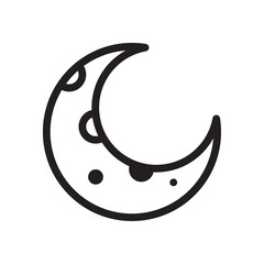 Wall Mural - halloween moon icon