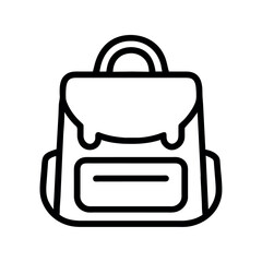 Canvas Print - backpack icon illustration