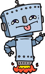 cartoon robot