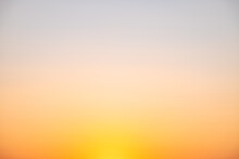 Beautiful Luxury Soft Gradient With Orange Gold Clouds And Sunlight On The Blue Sky Perfect For The Background, Take In Everning,morning,Twilight, High Definition Landscape Photo