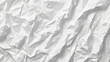 White crumpled paper background, texture pattern overlay, paper texture illustration with a transparent background