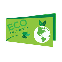 Wall Mural - Eco friendly logo design and concept