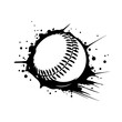 Baseball Logo Monochrome Design Style