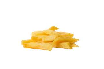 Wall Mural - PNG French fries in a grid isolated on white background.