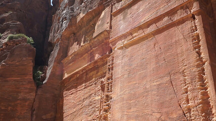 Wall Mural - The Street of Facades in the ancient city of Petra, Jordan.