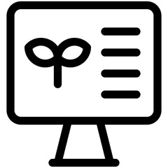 Sticker - monitoring icon