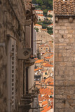 Fototapeta Miasto - Dubrovnik city details medieval buildings old game of thrones