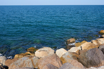 Sticker - nice sea and many stones