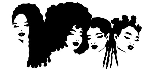 Wall Mural - Group black women 