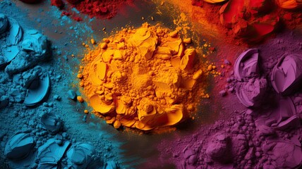  Background with colorful powder for Holi festival