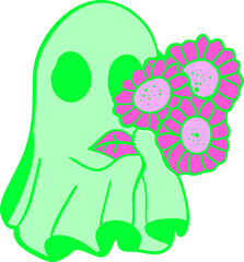 Sticker - Funny ghost