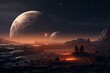 Surviving a hostile planet on an unknown expedition. Generative AI