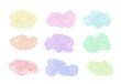 © Antonina - Colorful vector watercolor brush strokes. Rainbow colors watercolor paint stains vector banner backgrounds set