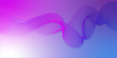 Abstract colorful wave and curve lines with technology background. Vector 3d echo audio wavefrom spectrum. Abstract music waves oscillation graph. graphic energy sound waves technology concept design	