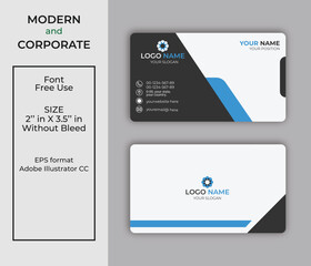 Free vector company business card in color