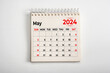 © Celt Studio - May 2024. One page of annual business monthly calendar on white background. reminder, business planning, appointment meeting and event